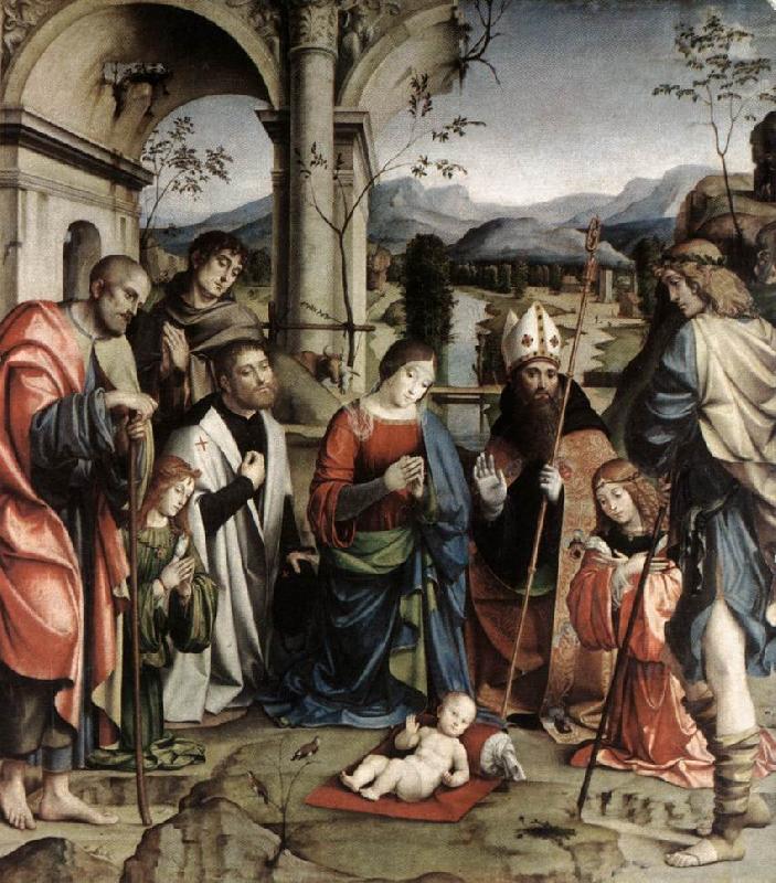 FRANCIA, Francesco Adoration of the Child sdgh